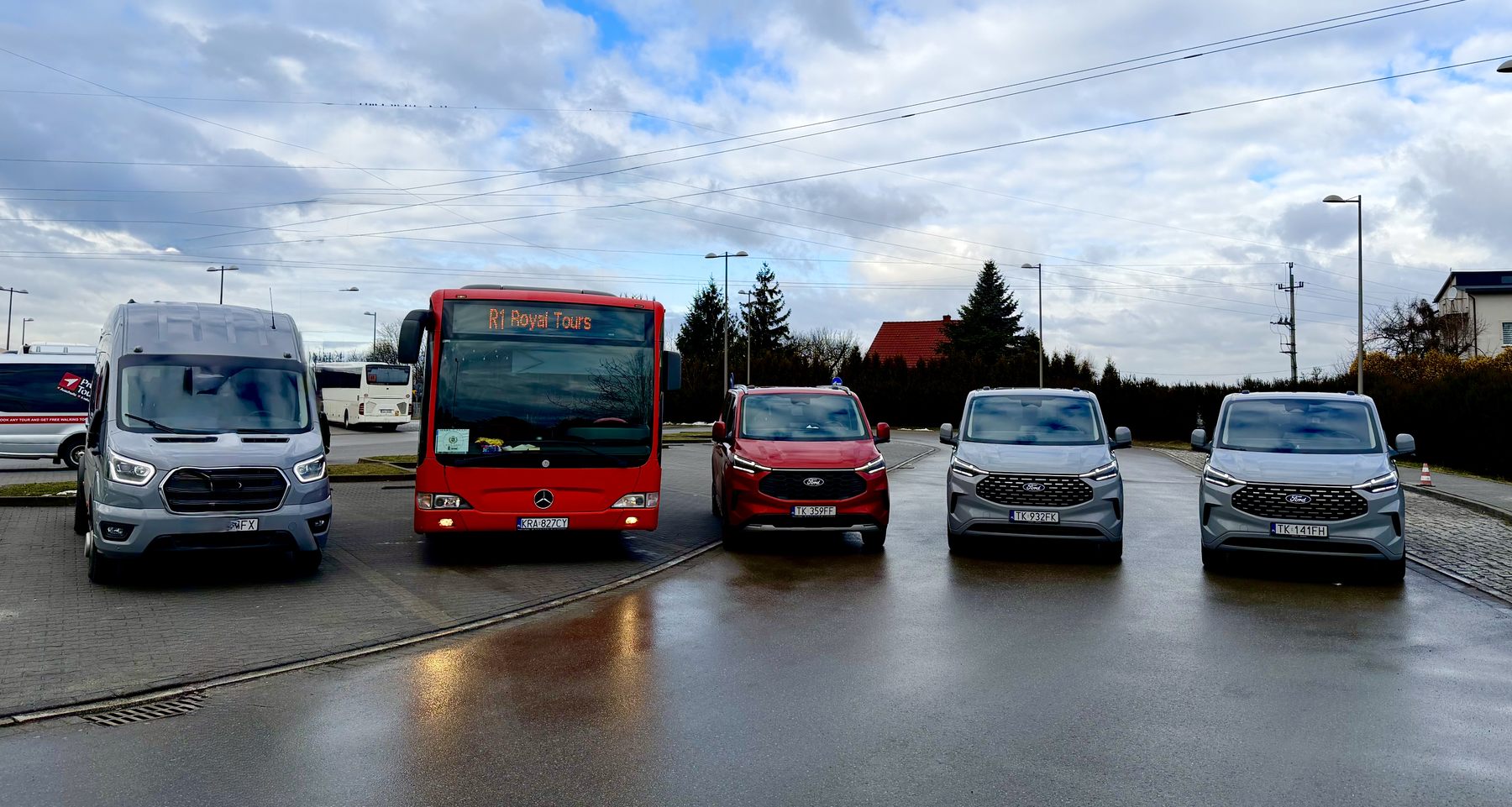Royal Tours coach and vans